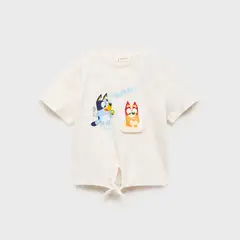 MANGO KIDS - Polera Estampada Bluey Bebé Niña