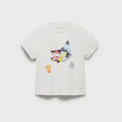 MANGO KIDS - Polera Estampada Bluey Bebé Niña