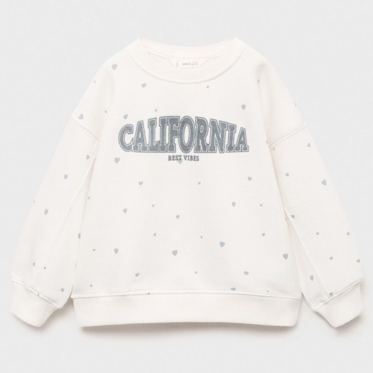 Polerón Corazones Estampados Bebé Niña