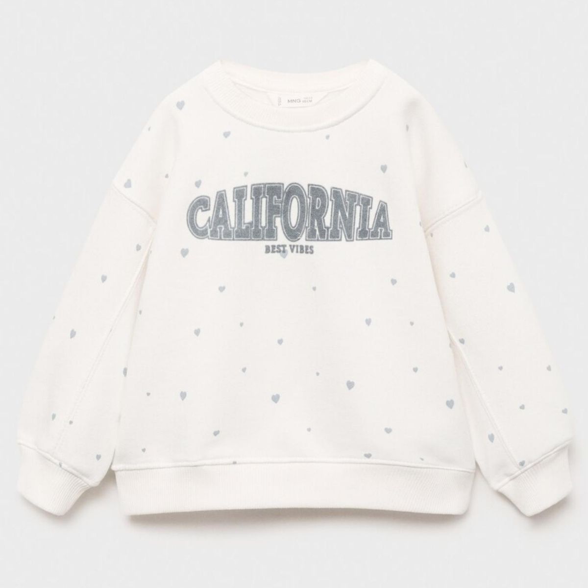 MANGO KIDS - Polerón Corazones Estampados Bebé Niña Mango Kids