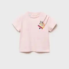 MANGO KIDS - Polera Estampada Bluey Bebé Niña