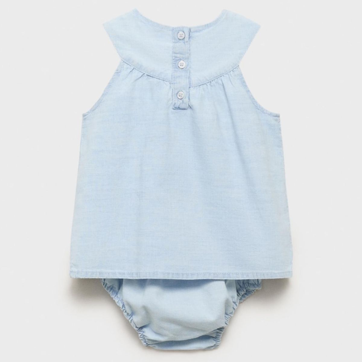 MANGO KIDS - Vestido y Ranita Detalles Bordados Bebé Niña Mango Kids