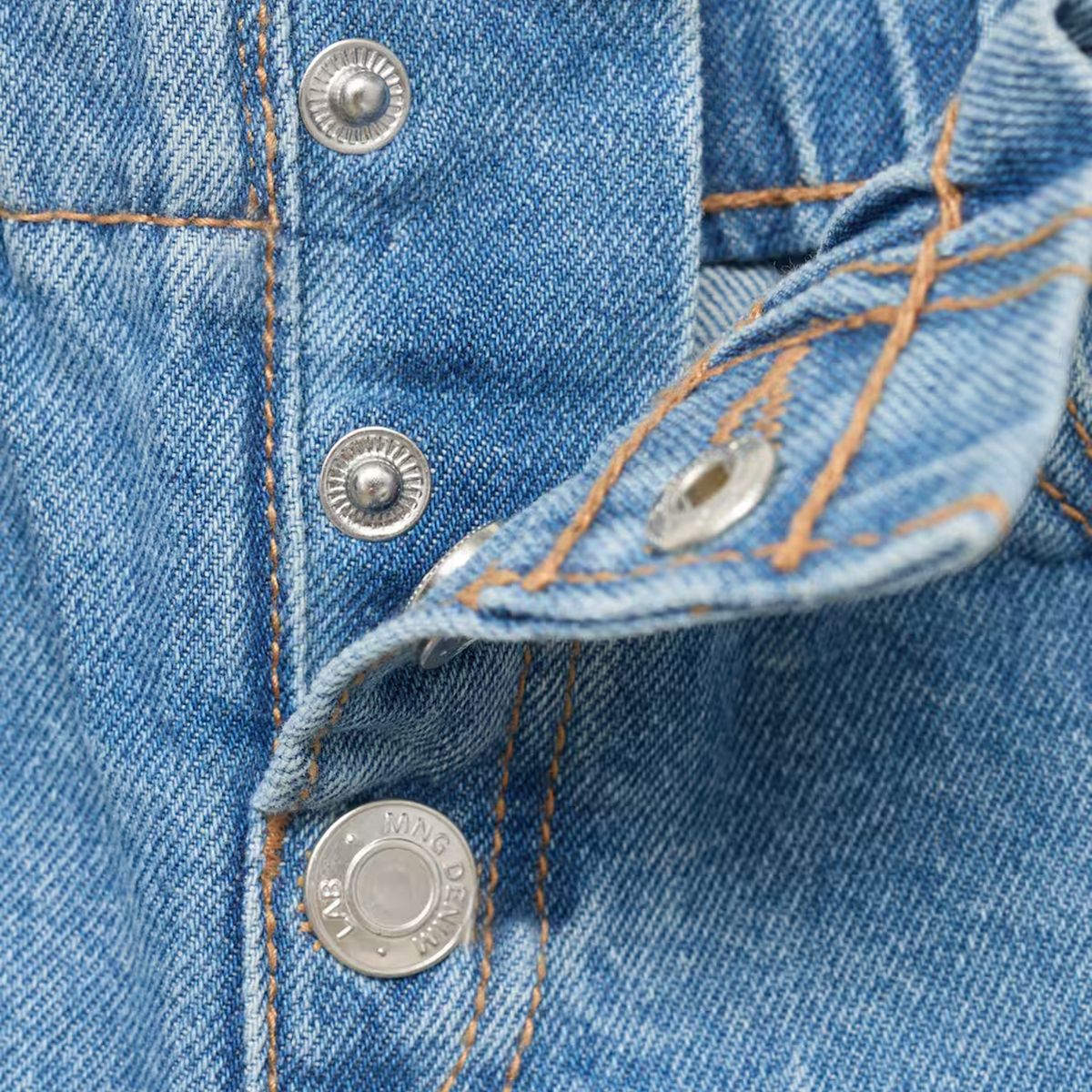 MANGO KIDS - Jeans Paperbag Botones Bebé Niña Mango Kids