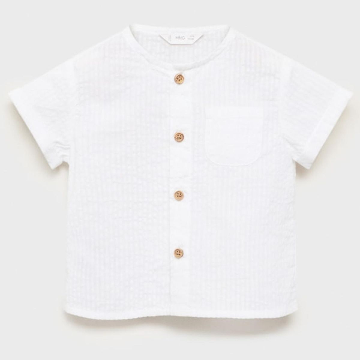 MANGO KIDS - Camisa Algodón Textura Bebé Niño Mango Kids