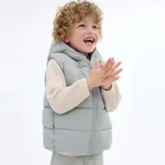 MANGO KIDS - Chaleco Acolchado Capucha Bebé Niño