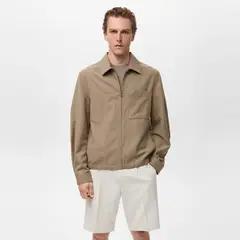 MANGO MAN - Chaqueta Lyocell Bolsillo Hombre