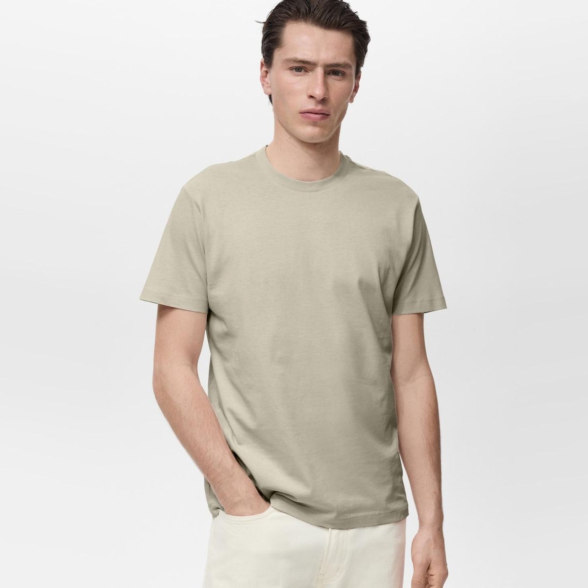MANGO MAN - Polera Slim Fit 100% Algodón Hombre Mango Man