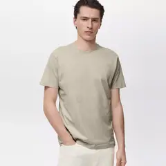 MANGO MAN - Polera Slim Fit 100% Algodón Hombre