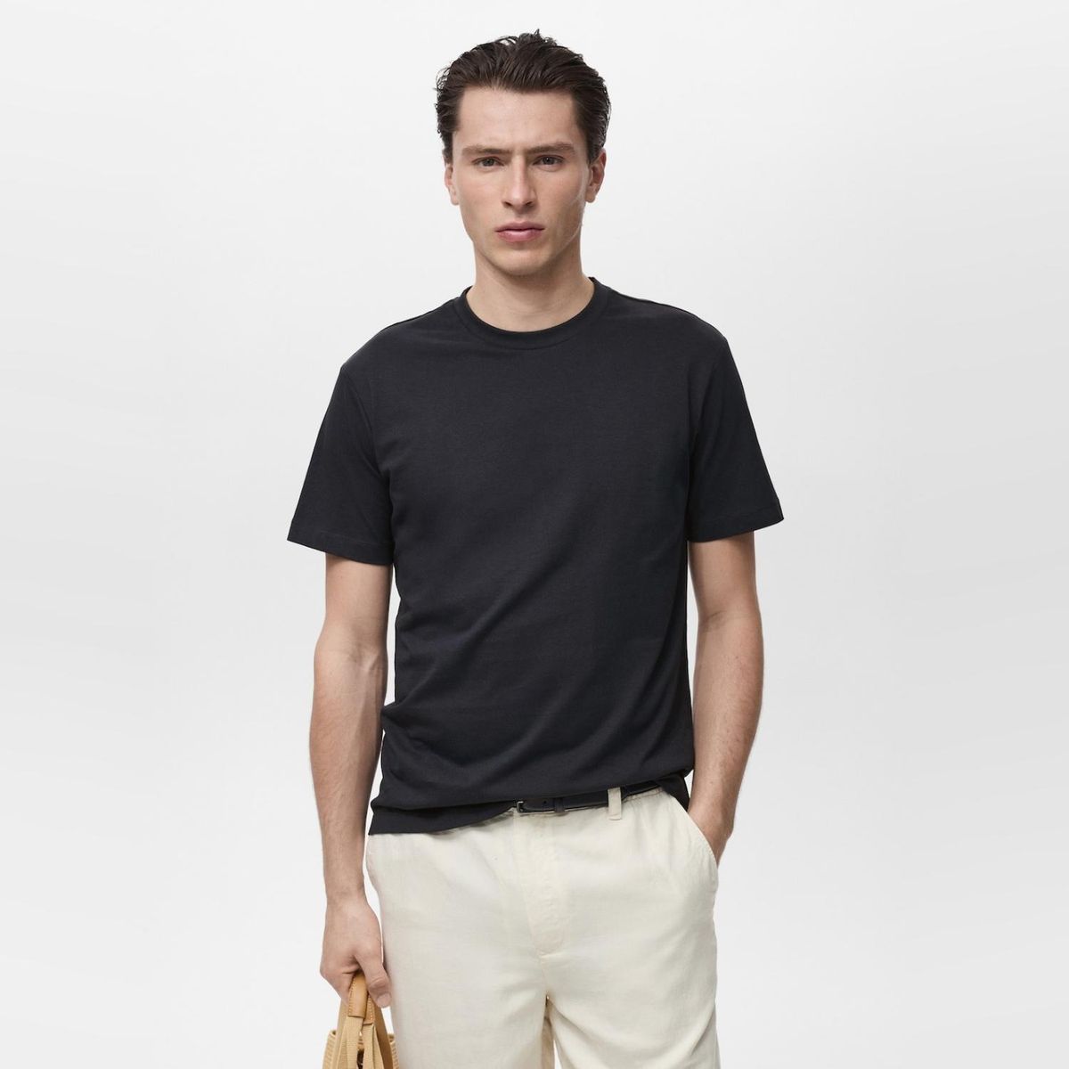 MANGO MAN - Polera Slim Fit 100% Algodón Hombre Mango Man