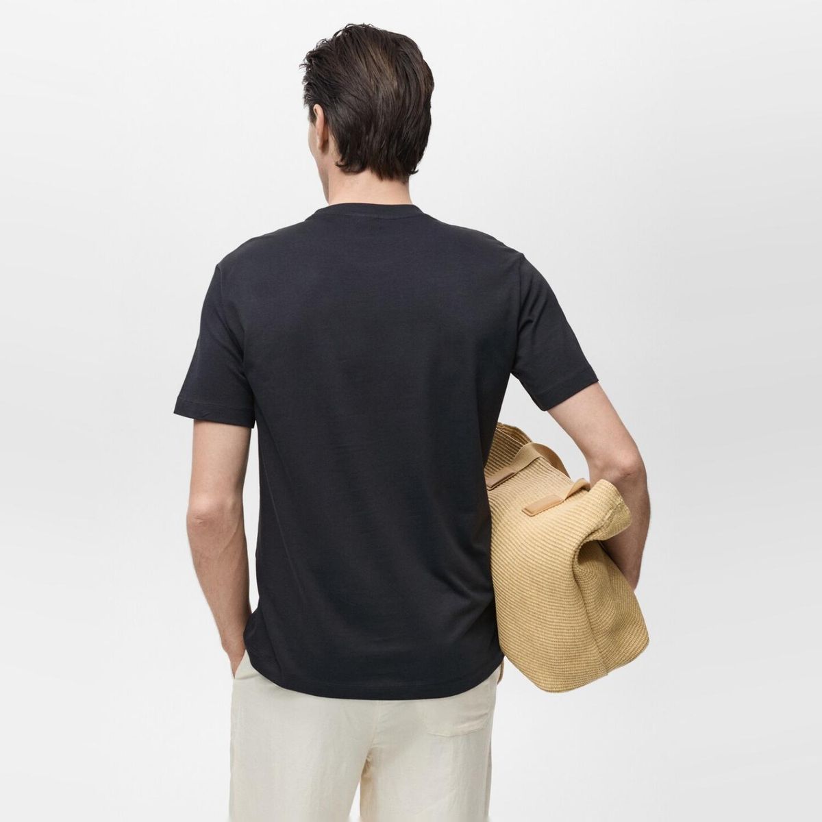 MANGO MAN - Polera Slim Fit 100% Algodón Hombre Mango Man