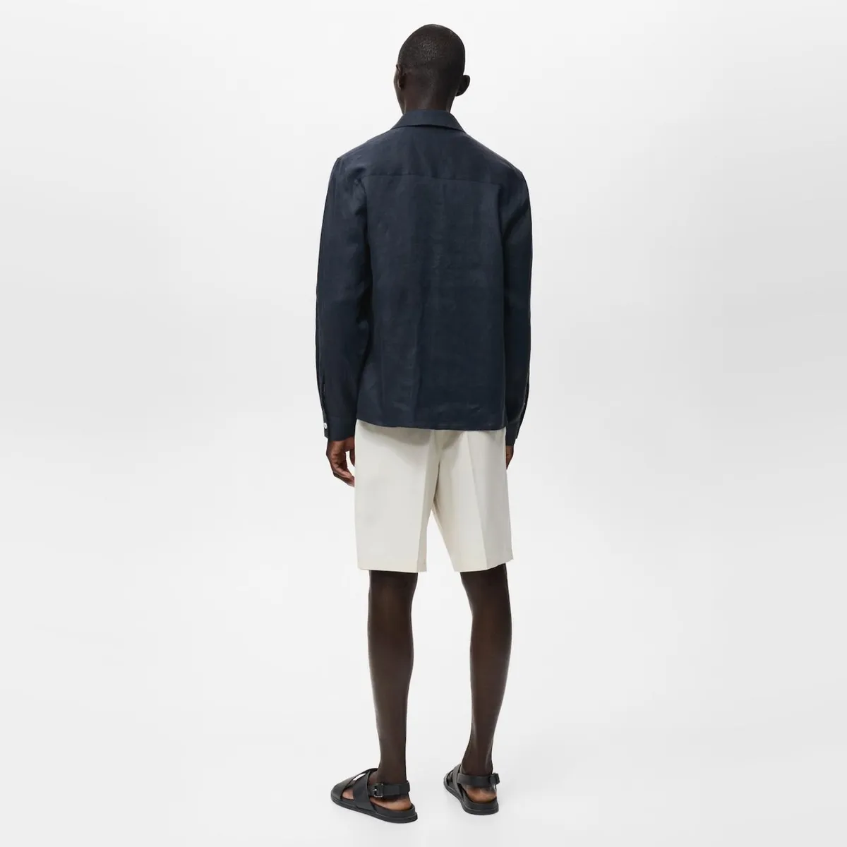 MANGO MAN - Sobrecamisa 100% Lino Ligera Hombre Mango Man