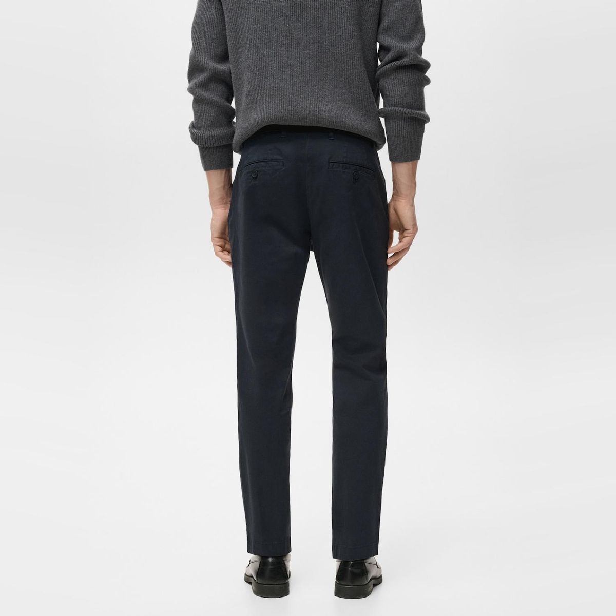 MANGO MAN - Pantalón Prato Chino Cropped Tappered Hombre Mango Man