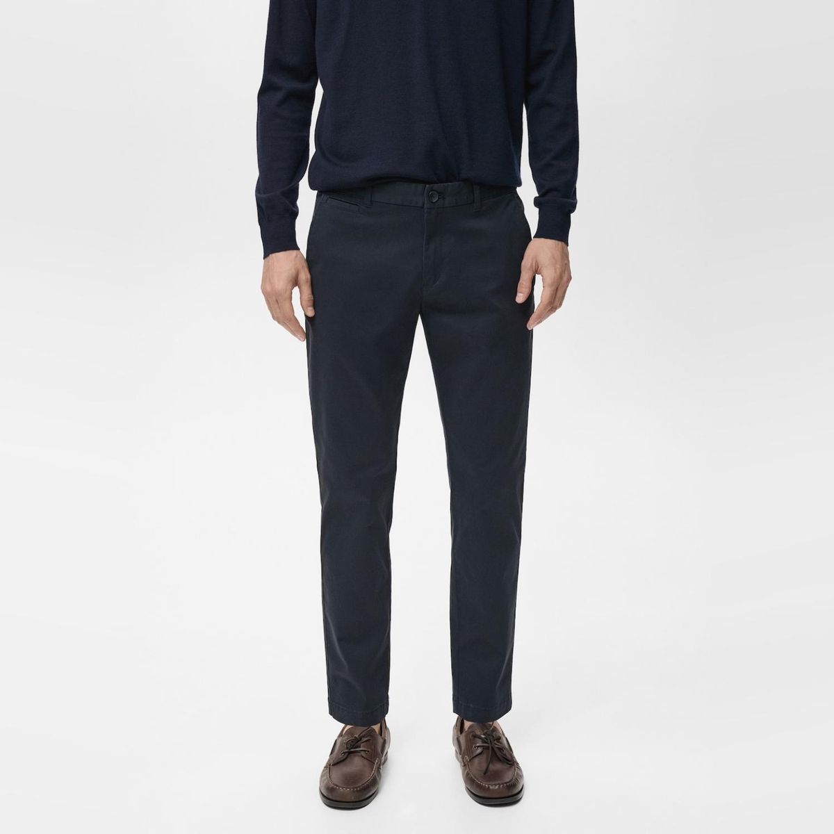 MANGO MAN - Pantalón Prato Chino Cropped Tappered Hombre Mango Man