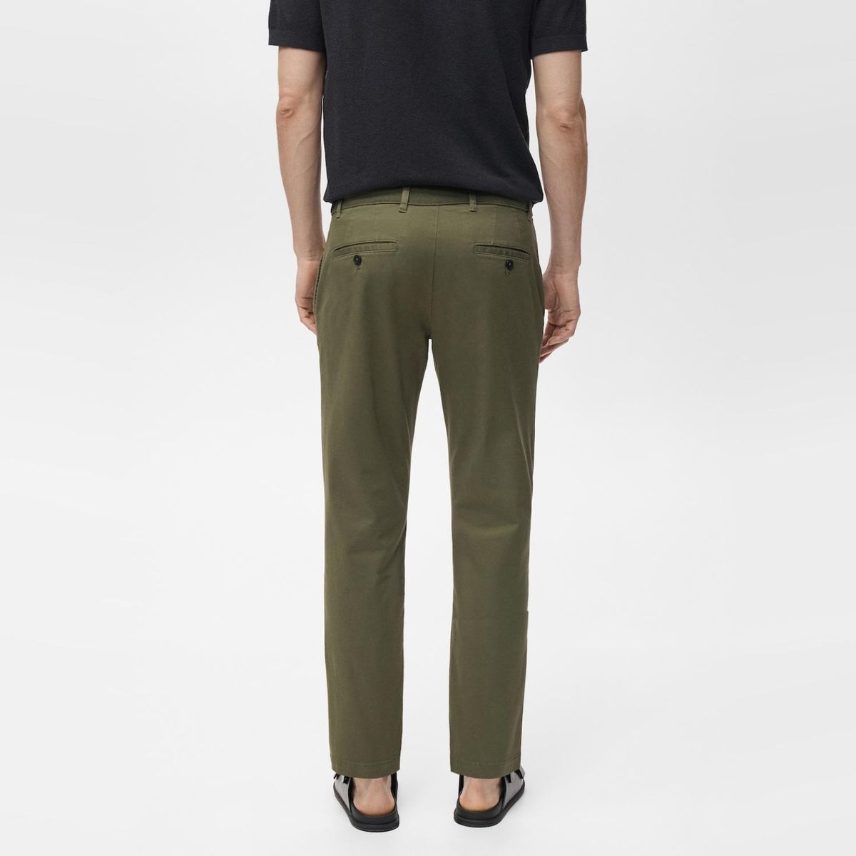 MANGO MAN - Pantalón Prato Chino Cropped Tappered Hombre Mango Man
