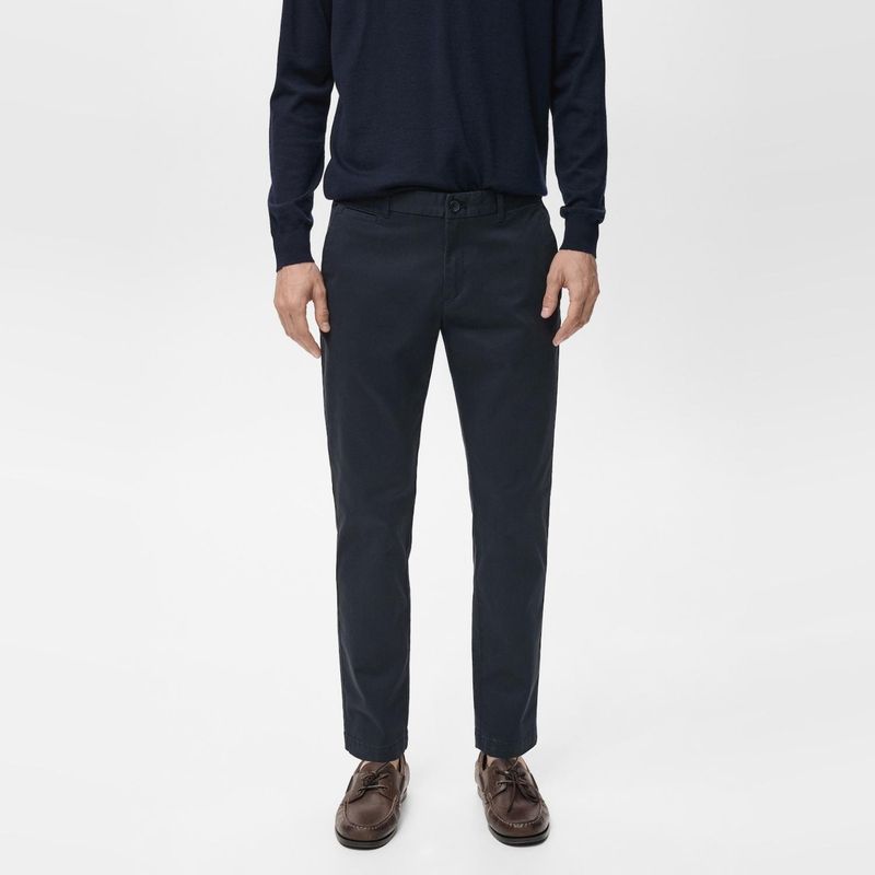 MANGO MAN - Pantalón Prato Chino Cropped Tappered Hombre Mango Man