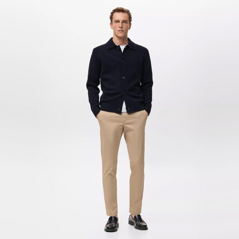 Pantalón Prato Chino Cropped Tappered Hombre