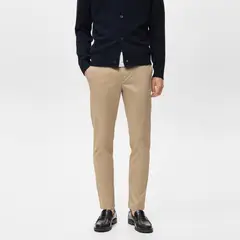MANGO MAN - Pantalón Prato Chino Cropped Tappered Hombre
