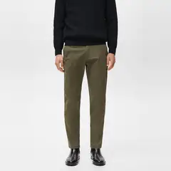 MANGO MAN - Pantalón Prato Chino Cropped Tappered Hombre
