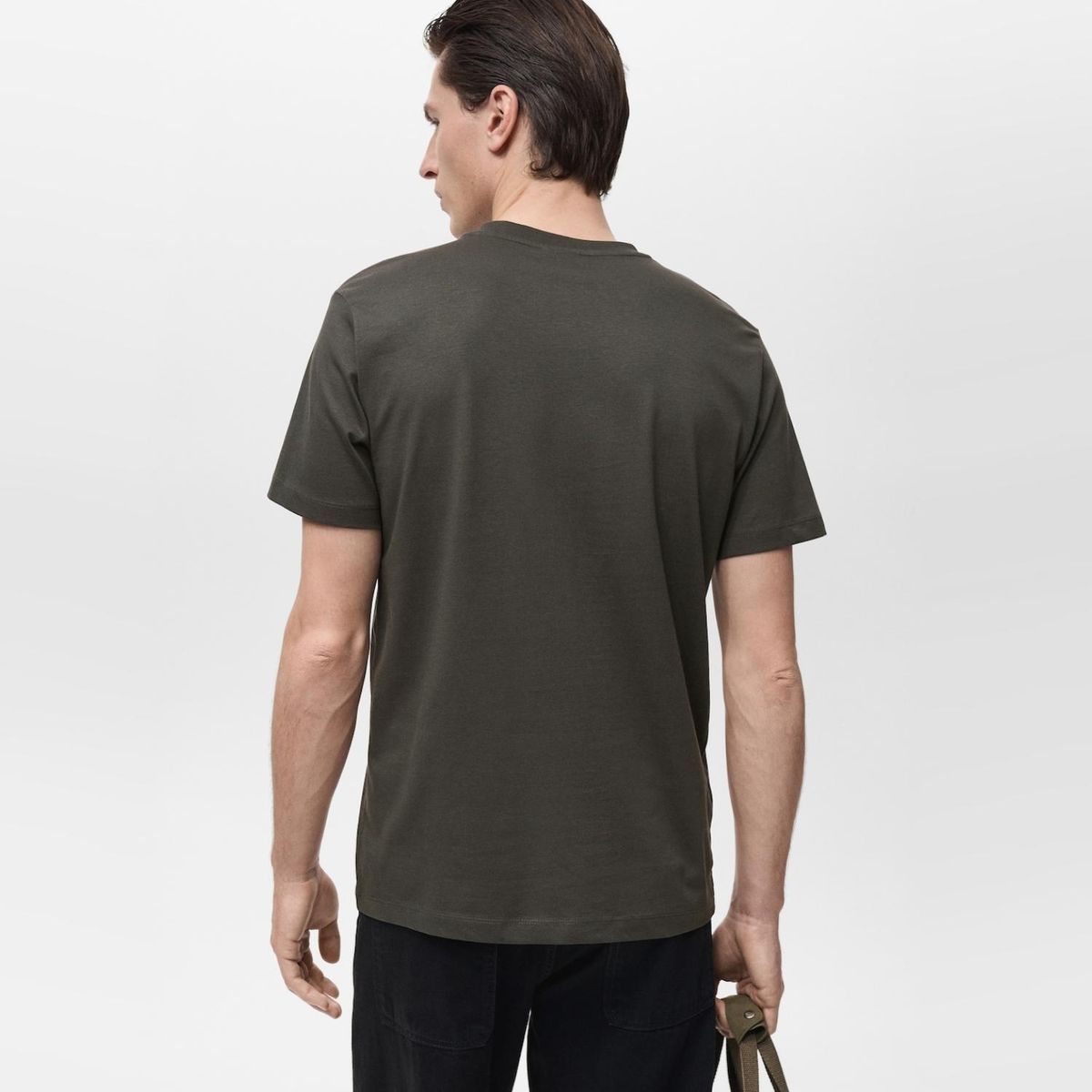 MANGO MAN - Polera Cuello V Hombre Mango Man