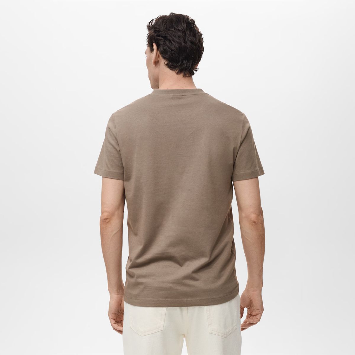 MANGO MAN - Polera Cuello V Hombre Mango Man