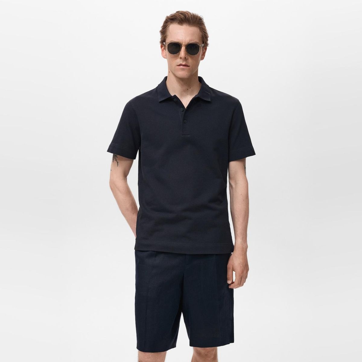 MANGO MAN - Polo Punto Fino Canalé Hombre Mango Man