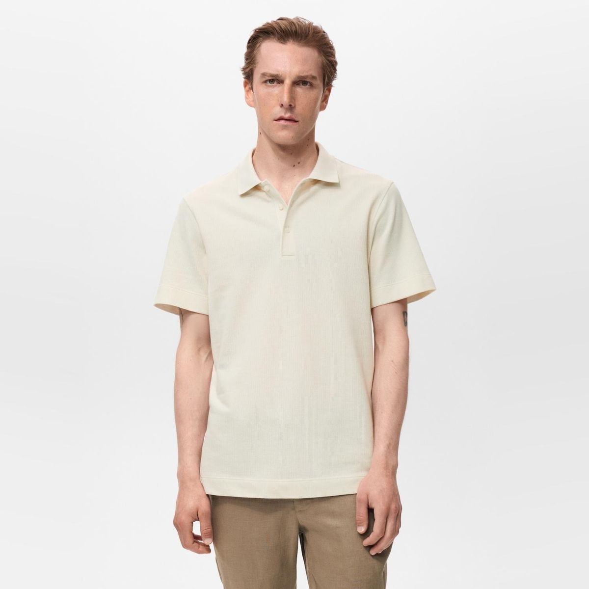 MANGO MAN - Polo Punto Fino Canalé Hombre Mango Man