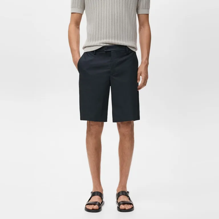 MANGO MAN Bermudas Algodón Goma Interior Hombre