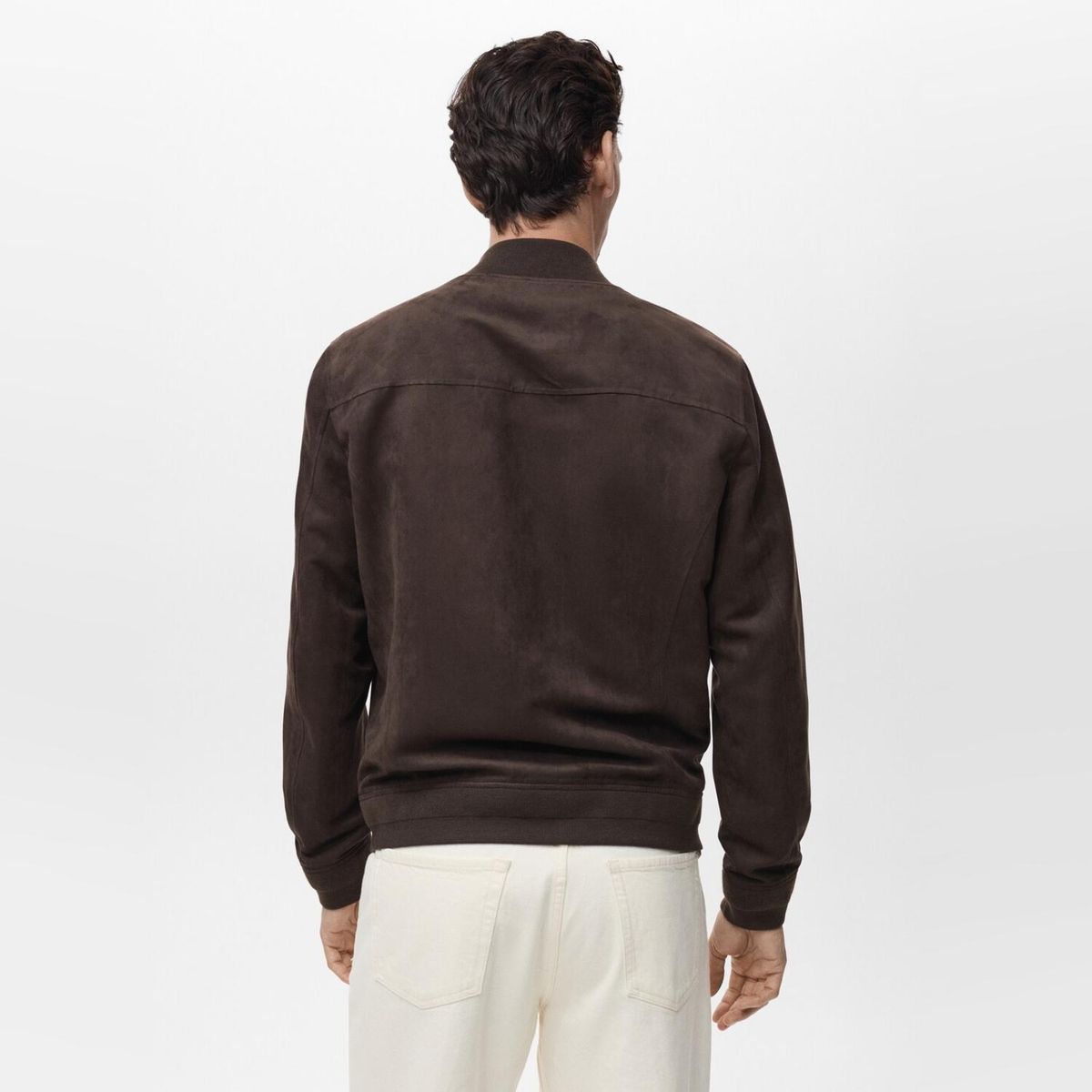 MANGO MAN - Chaqueta Bomber Efecto Ante Hombre Mango Man