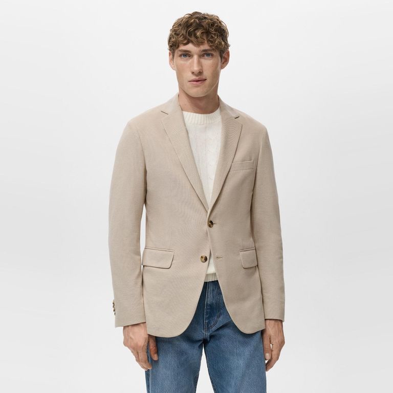 MANGO MAN Chaqueta Verner Slim Fit Algodón Hombre