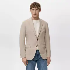 MANGO MAN - Chaqueta Verner Slim Fit Algodón Hombre