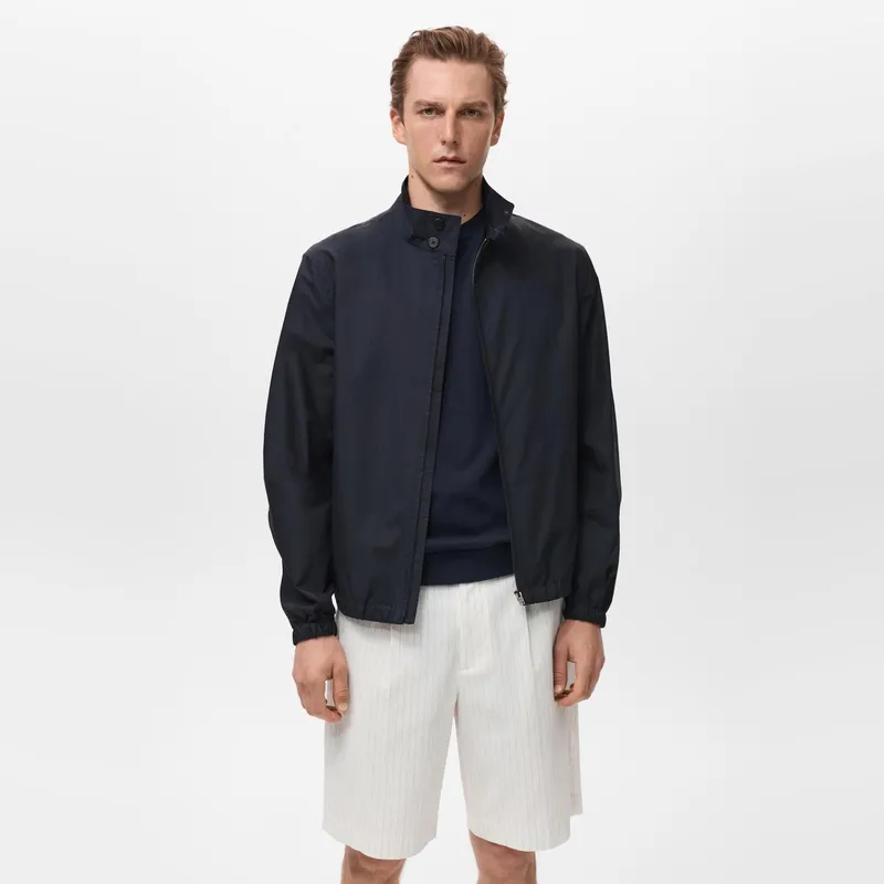 MANGO MAN - Chaqueta Bomber 100% Algodón Hombre Mango Man