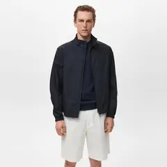 MANGO MAN - Chaqueta Bomber 100% Algodón Hombre
