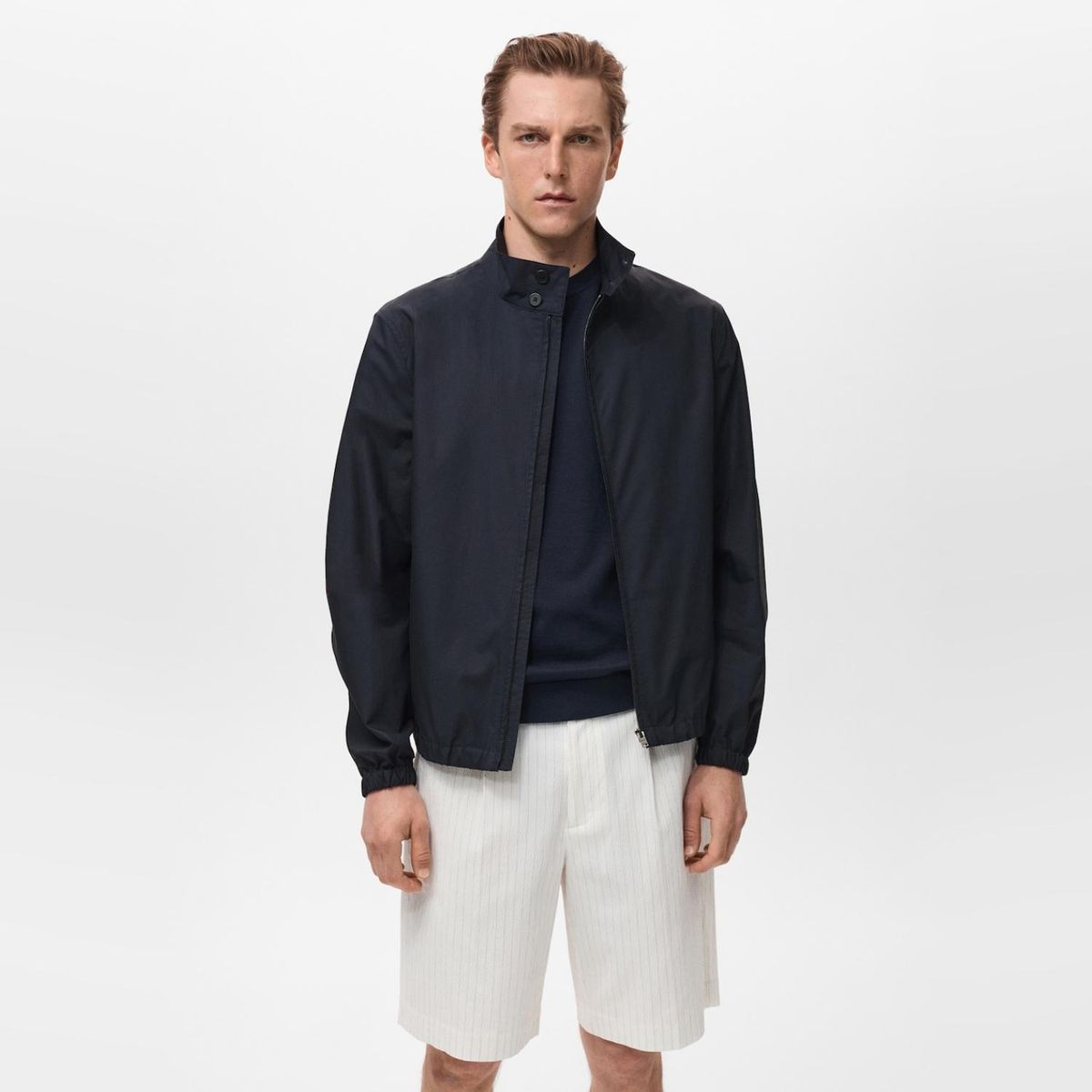 MANGO MAN - Chaqueta Bomber 100% Algodón Hombre Mango Man