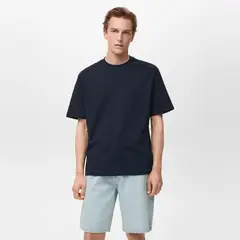 MANGO MAN - Polera 100% Algodón Relaxed Fit Hombre