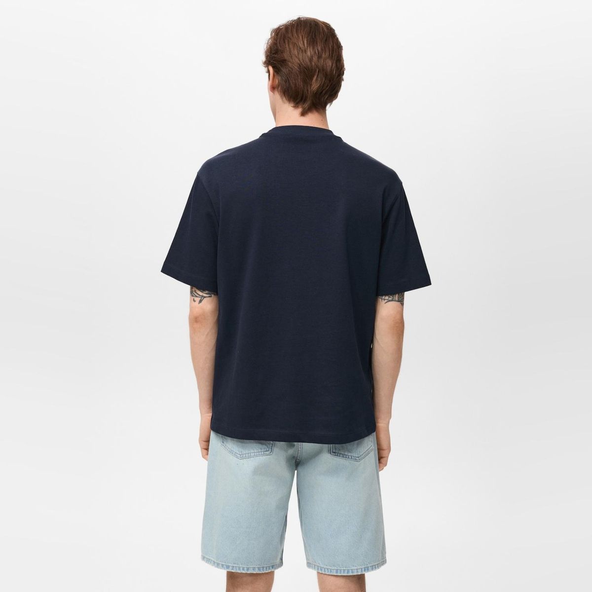 MANGO MAN - Polera 100% Algodón Relaxed Fit Hombre Mango Man