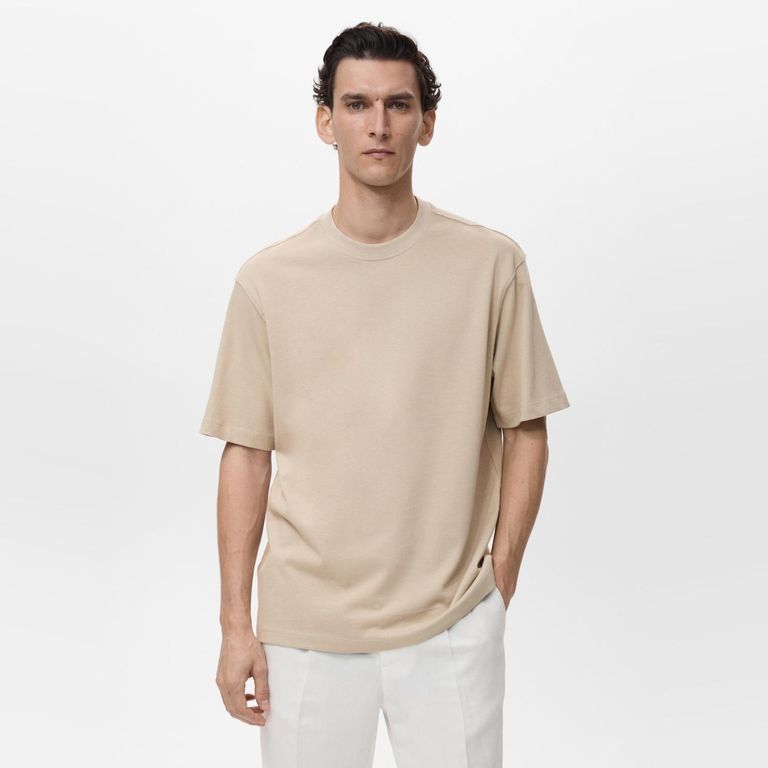 Polera 100% Algodón Relaxed Fit Hombre