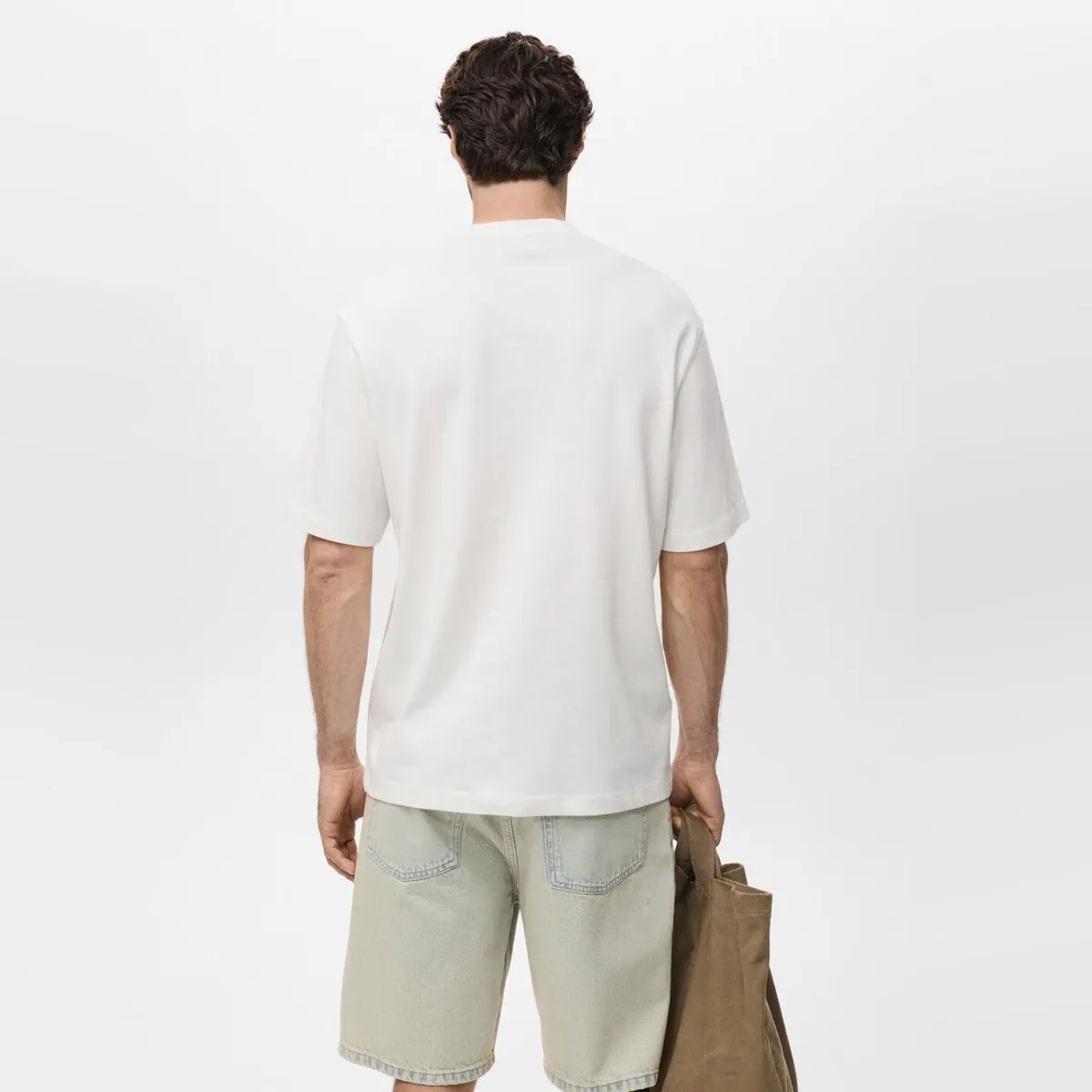 MANGO MAN - Polera 100% Algodón Relaxed Fit Hombre Mango Man