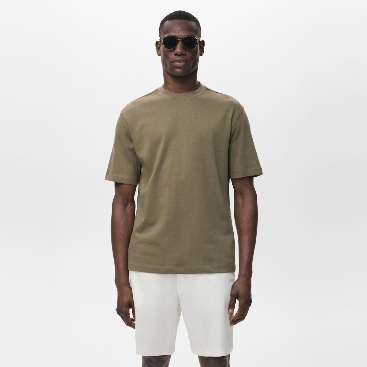 MANGO MAN - Polera 100% Algodón Relaxed Fit Hombre Mango Man