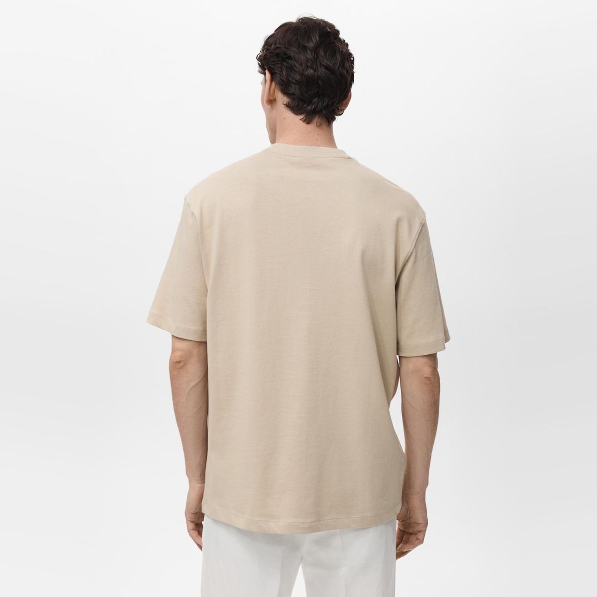 MANGO MAN - Polera 100% Algodón Relaxed Fit Hombre Mango Man