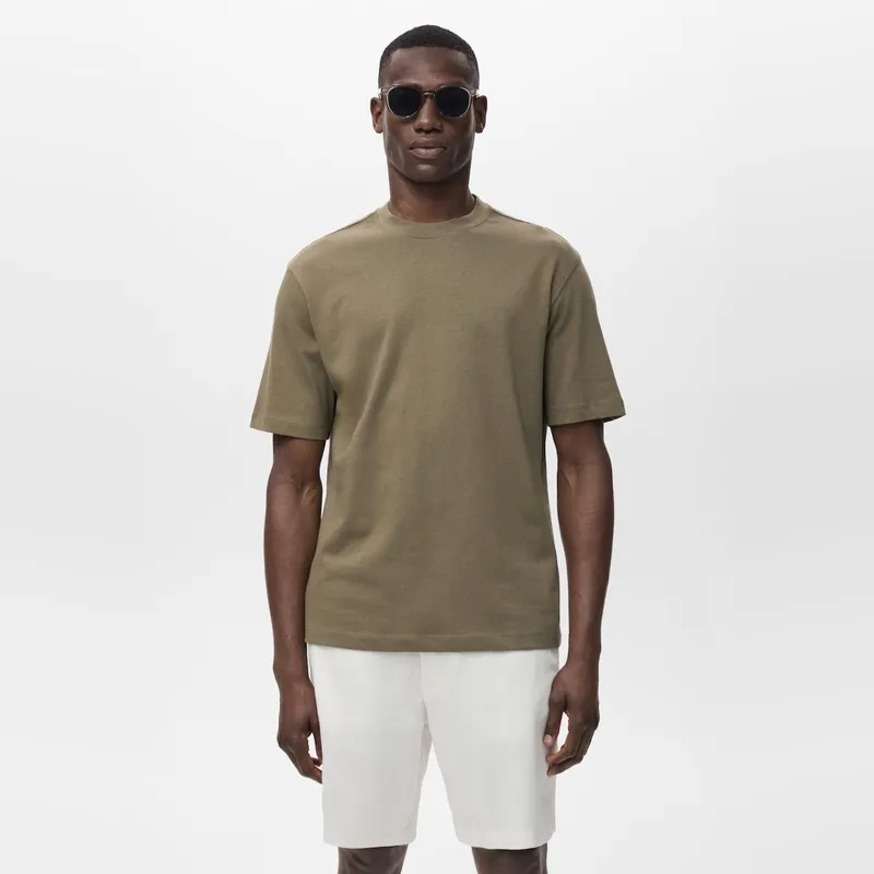 MANGO MAN - Polera 100% Algodón Relaxed Fit Hombre Mango Man