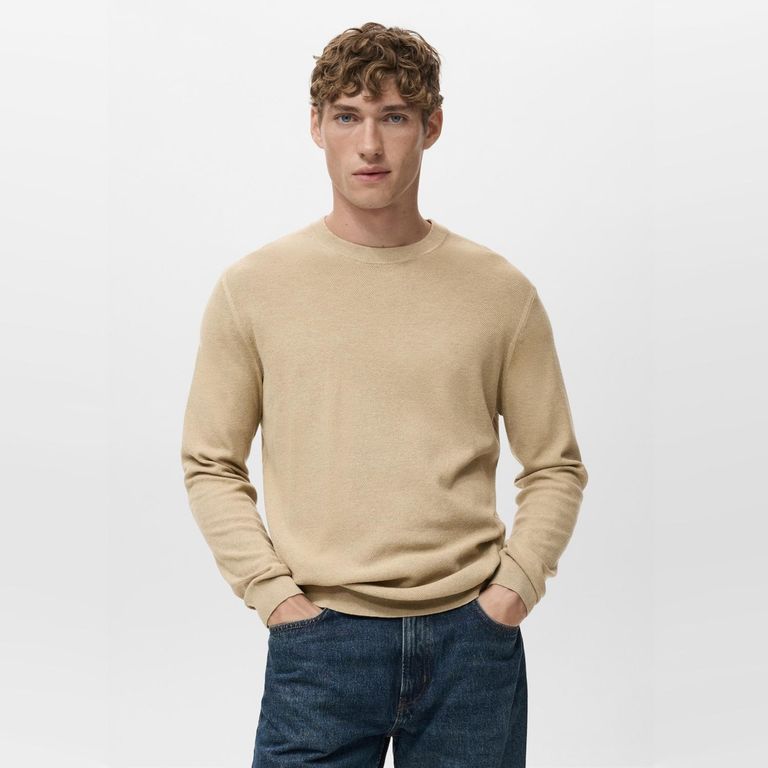 MANGO MAN Sweater Punto Fino Hombre