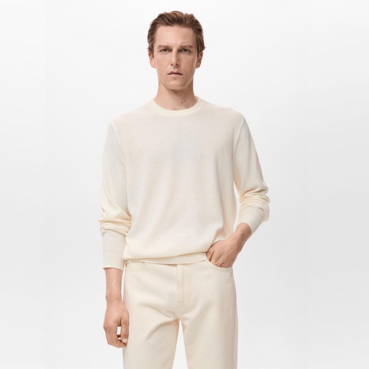 MANGO MAN - Sweater Punto Fino Hombre Mango Man