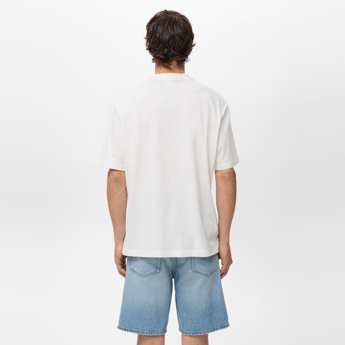 MANGO MAN - Polera Parche Estampado Hombre Mango Man