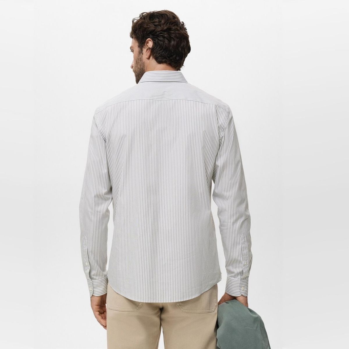 MANGO MAN - Camisa Algodón Rayas Regular Fit Hombre Mango Man