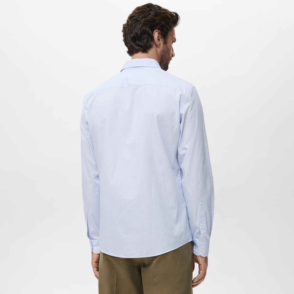 MANGO MAN - Camisa Algodón Rayas Regular Fit Hombre Mango Man