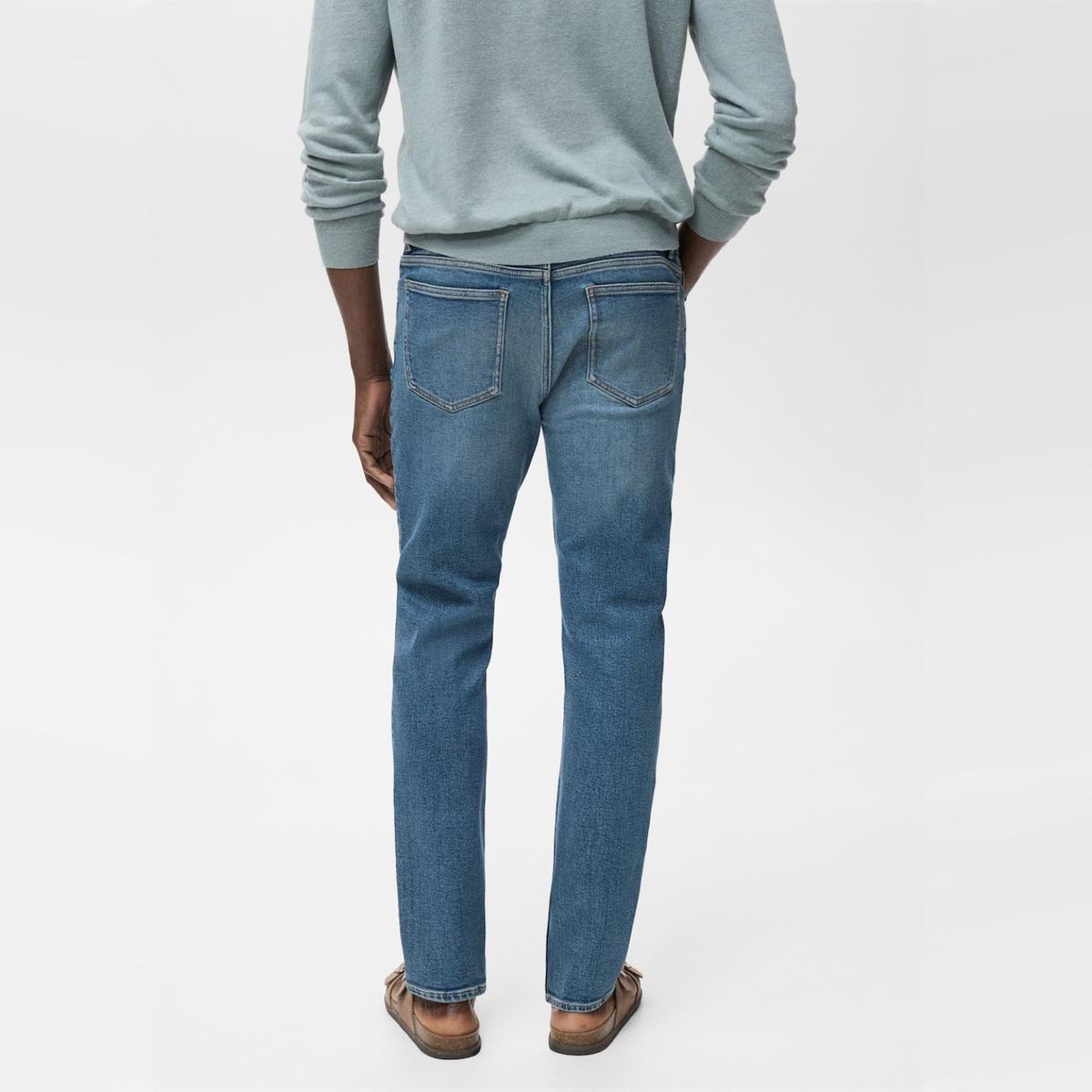 MANGO MAN - Jeans Jan Slim Fit Lavado Medio Desgastado Hombre Mango Man