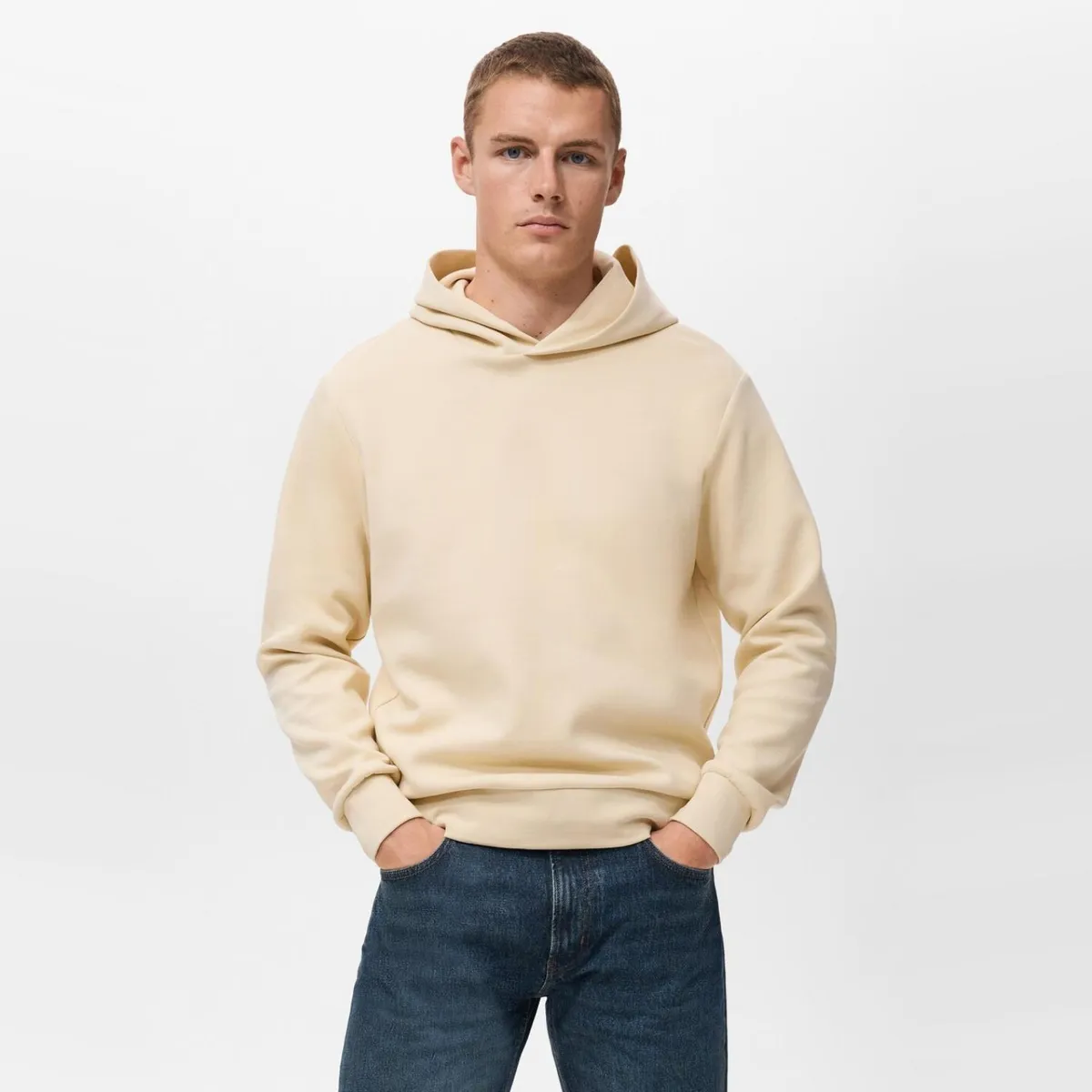 MANGO MAN - Polerón Capucha Regular Fit Hombre Mango Man