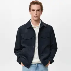 MANGO MAN - Chaqueta Biker Efecto Piel Hombre