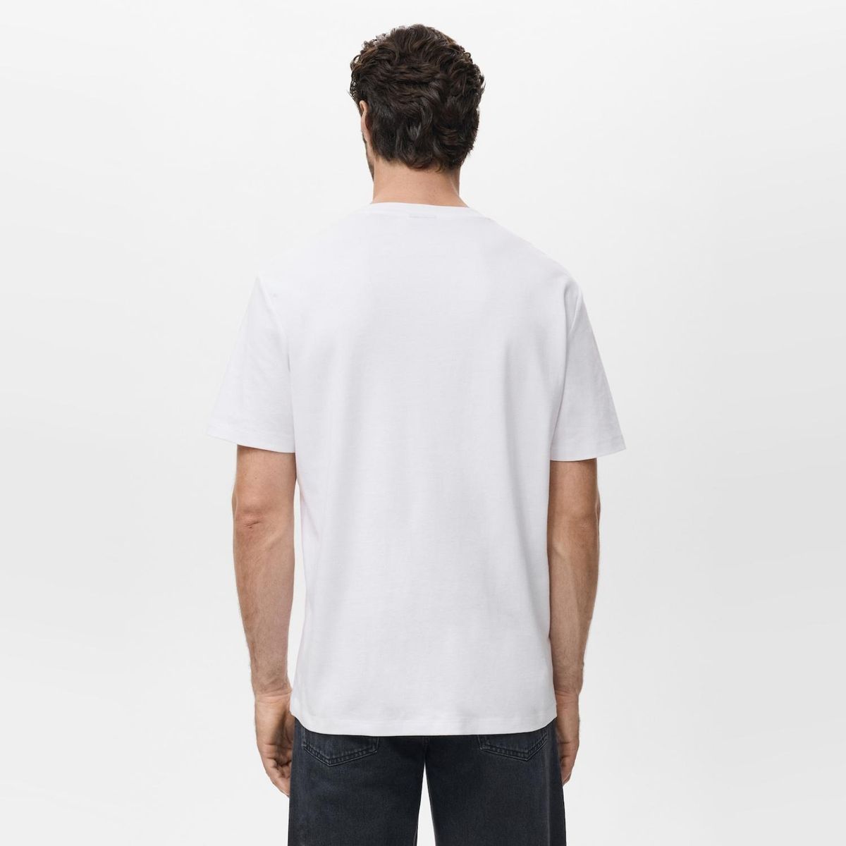 MANGO MAN - Polera Medium Weight Regular Fit Hombre Mango Man