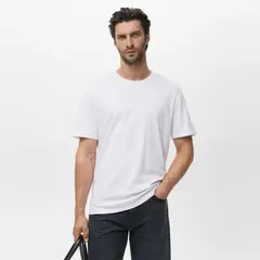 MANGO MAN - Polera Medium Weight Regular Fit Hombre